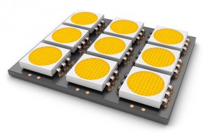 LED panel, close-up